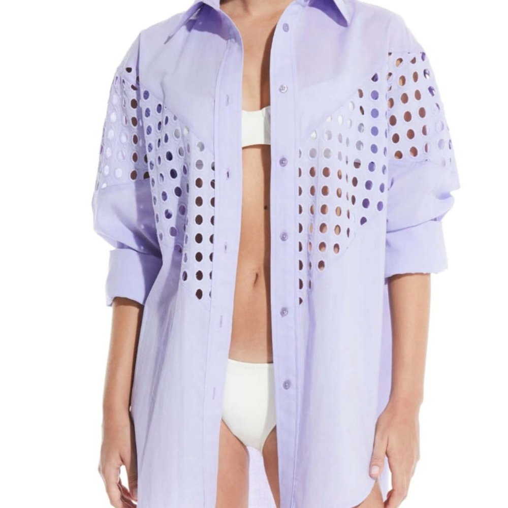 Solid & Striped cutout shirt - Picture 2 of 2
